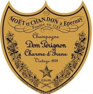 Этикетка французского шампанского Дом Периньен